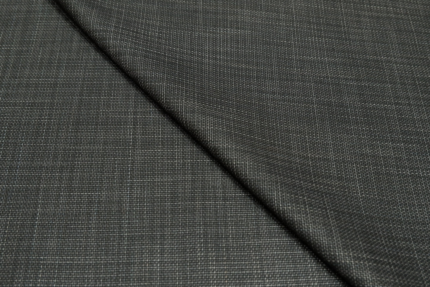 Reid & Taylor Greyish Black Textured Poly Viscose Fabric