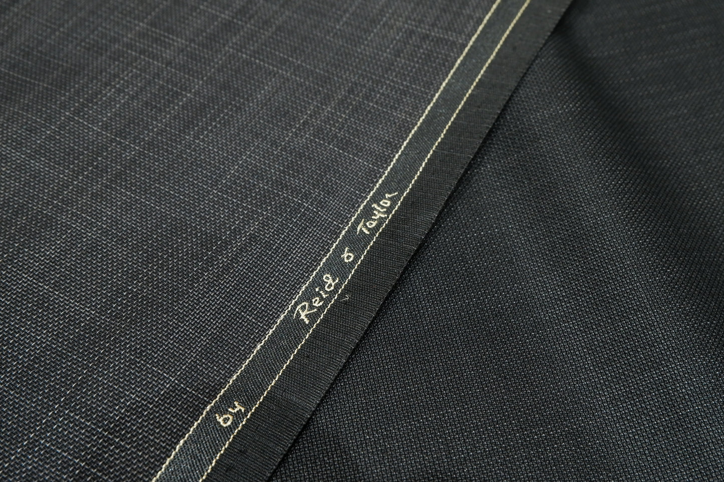 Reid & Taylor Greyish Black Textured Poly Viscose Fabric
