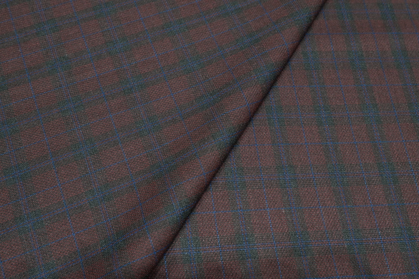 Raymond Maroon Checks Terry Rayon Fabric