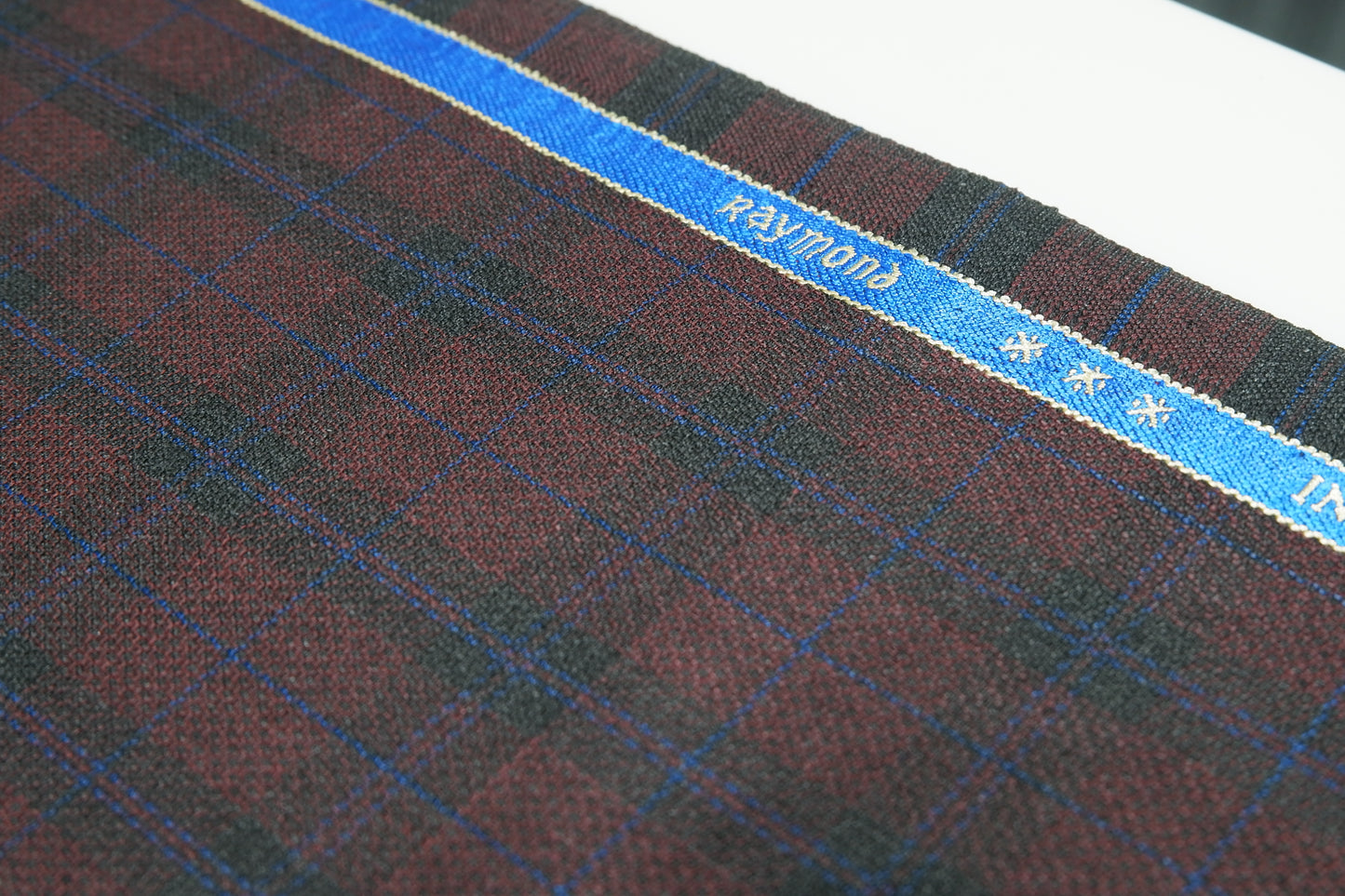 Raymond Maroon Checks Terry Rayon Fabric