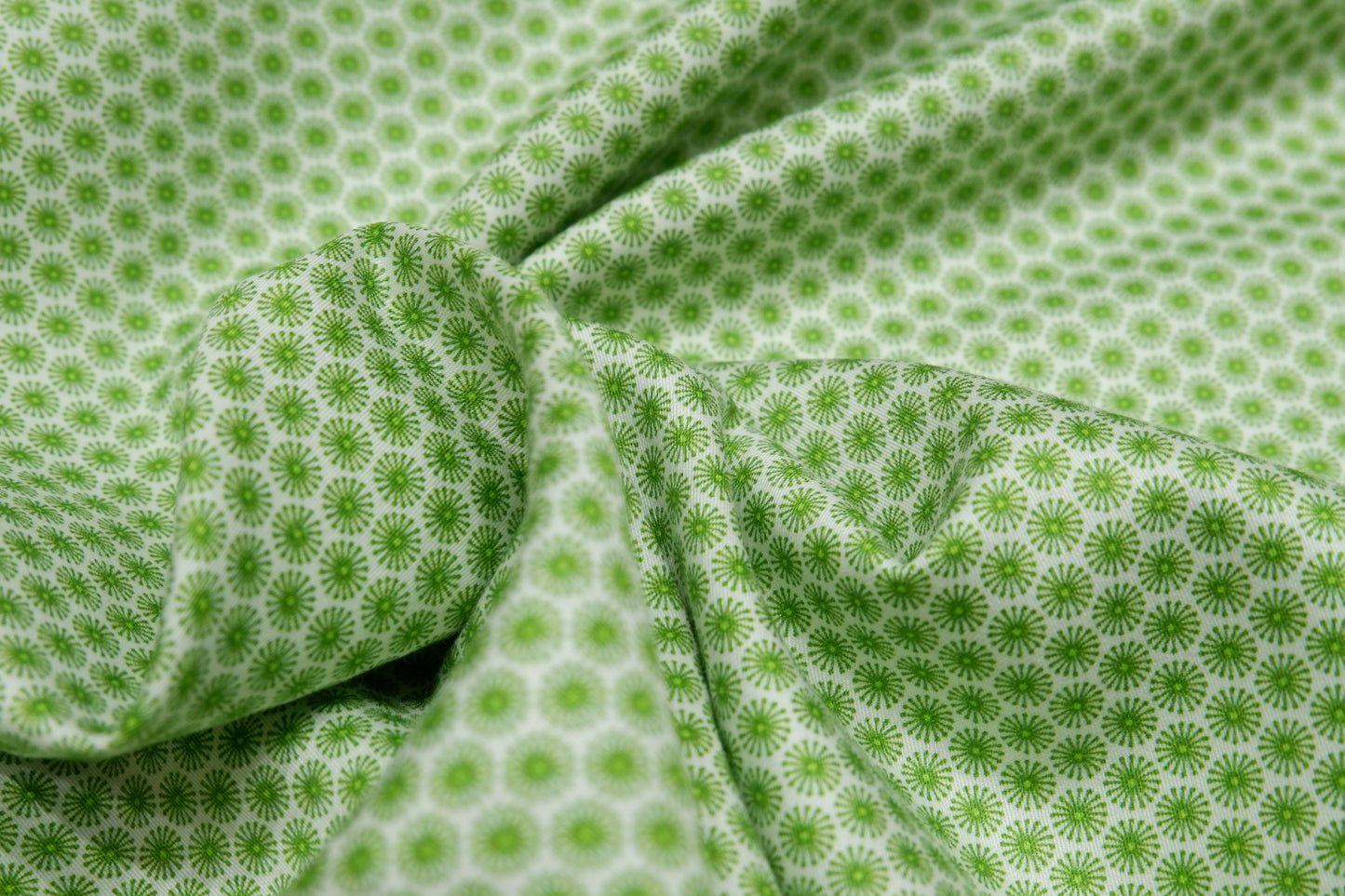 Arvind Premium Pure Giza Cotton Floral Fabric – Soft Green with Elegant Floral Print, High-Quality and Breathable