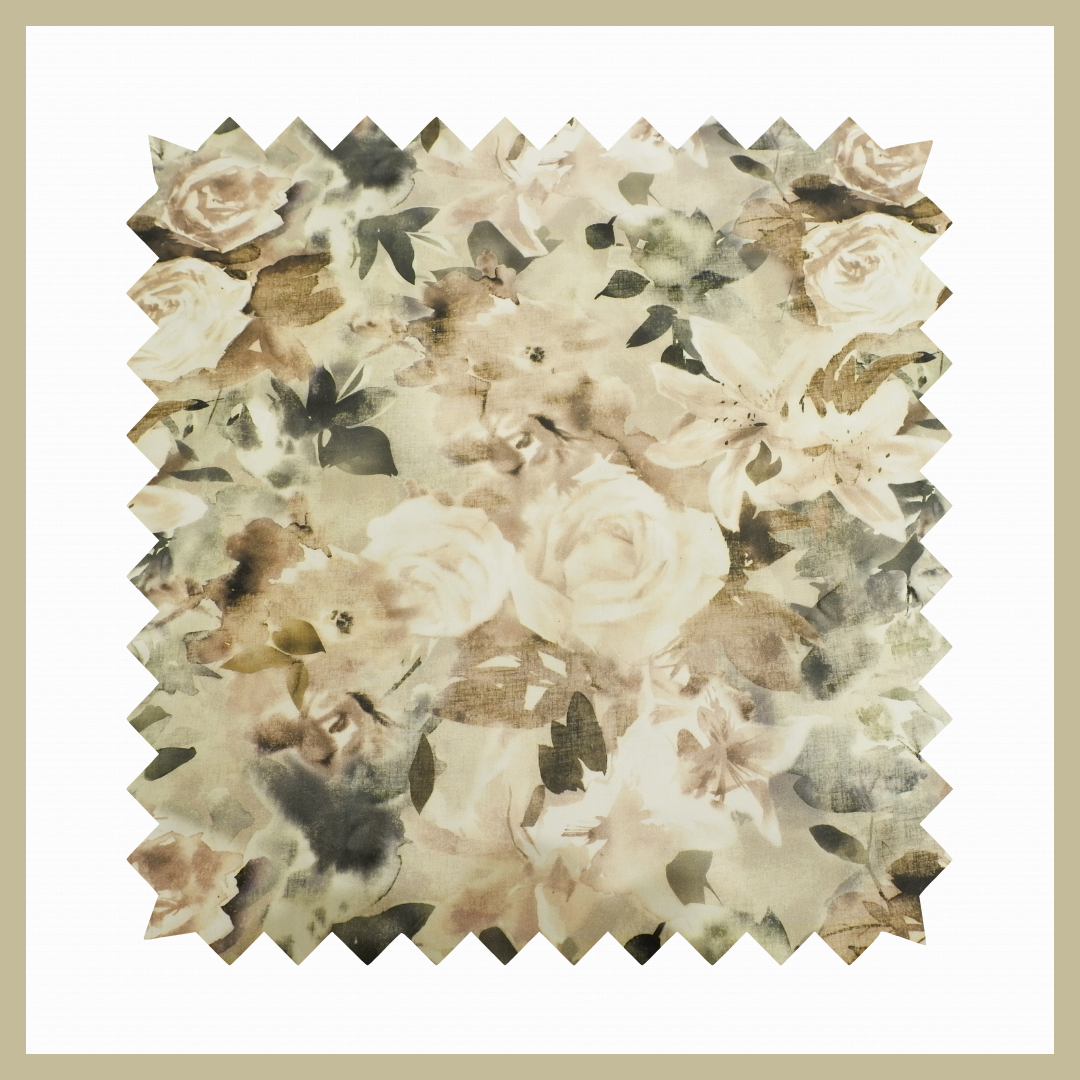 Pee Gee 100% Premium Cotton Multicolor Floral Printed Fabric