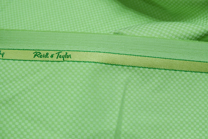 Reid & Taylor Dobby Light Green Poly Wool Fabric