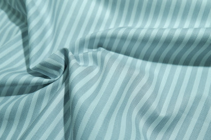 Tessitura Monti 100% Giza Premium Cotton Awning Grey Stripe Fabric