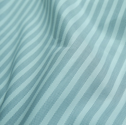 Tessitura Monti 100% Giza Premium Cotton Awning Grey Stripe Fabric