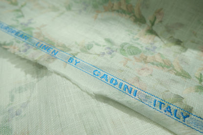 Cadini 100% Premium Linen Subtle Print Fabric