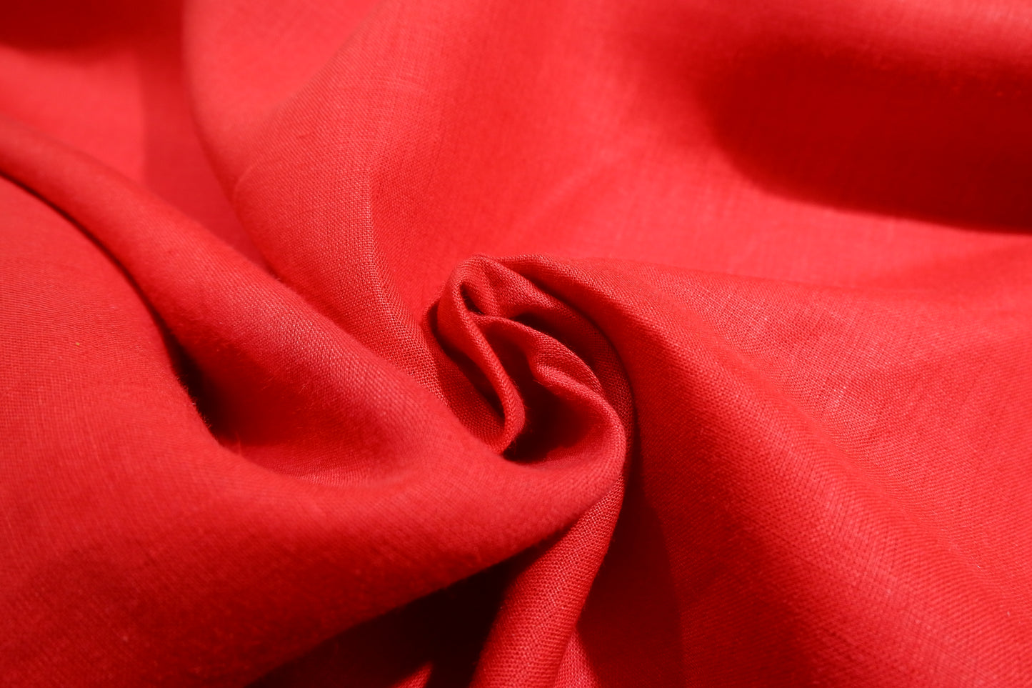 Raymond 100% Premium Linen Solid Red Fabric