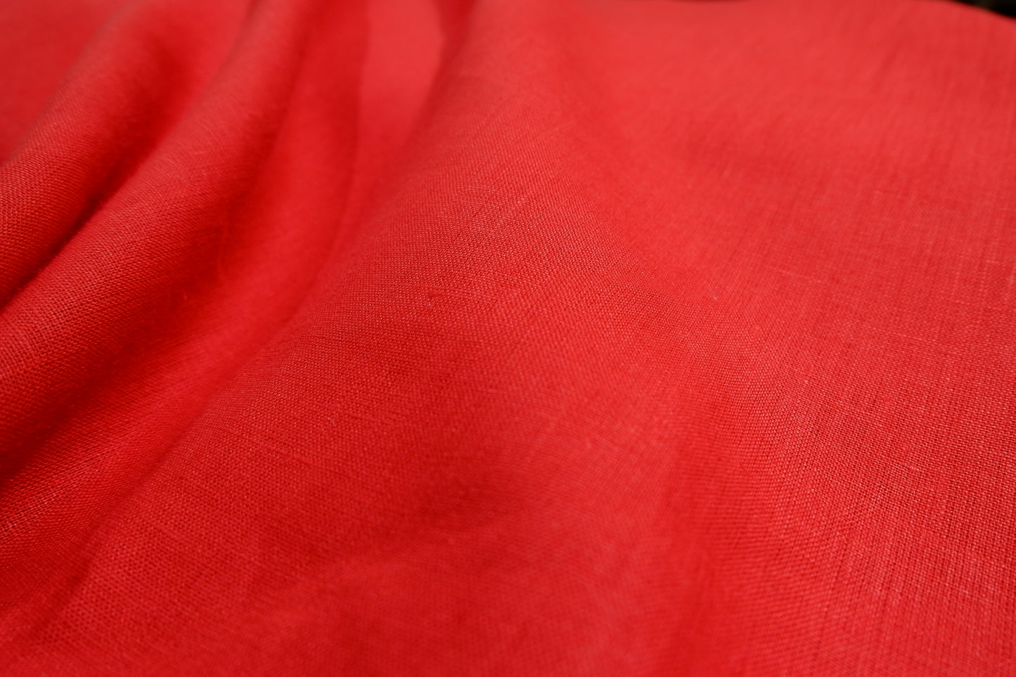 Raymond 100% Premium Linen Solid Red Fabric