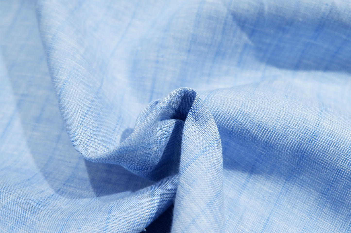 Raymond 100% Premium Linen Blue Stripe Fabric