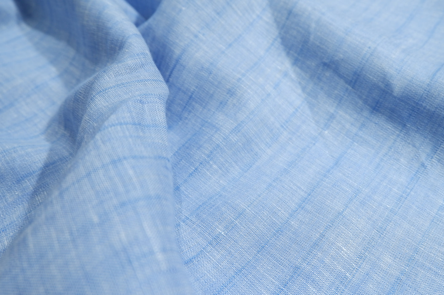 Raymond 100% Premium Linen Blue Stripe Fabric