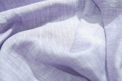 Linen Club 100% Premium Linen Solid Lavender Fabric