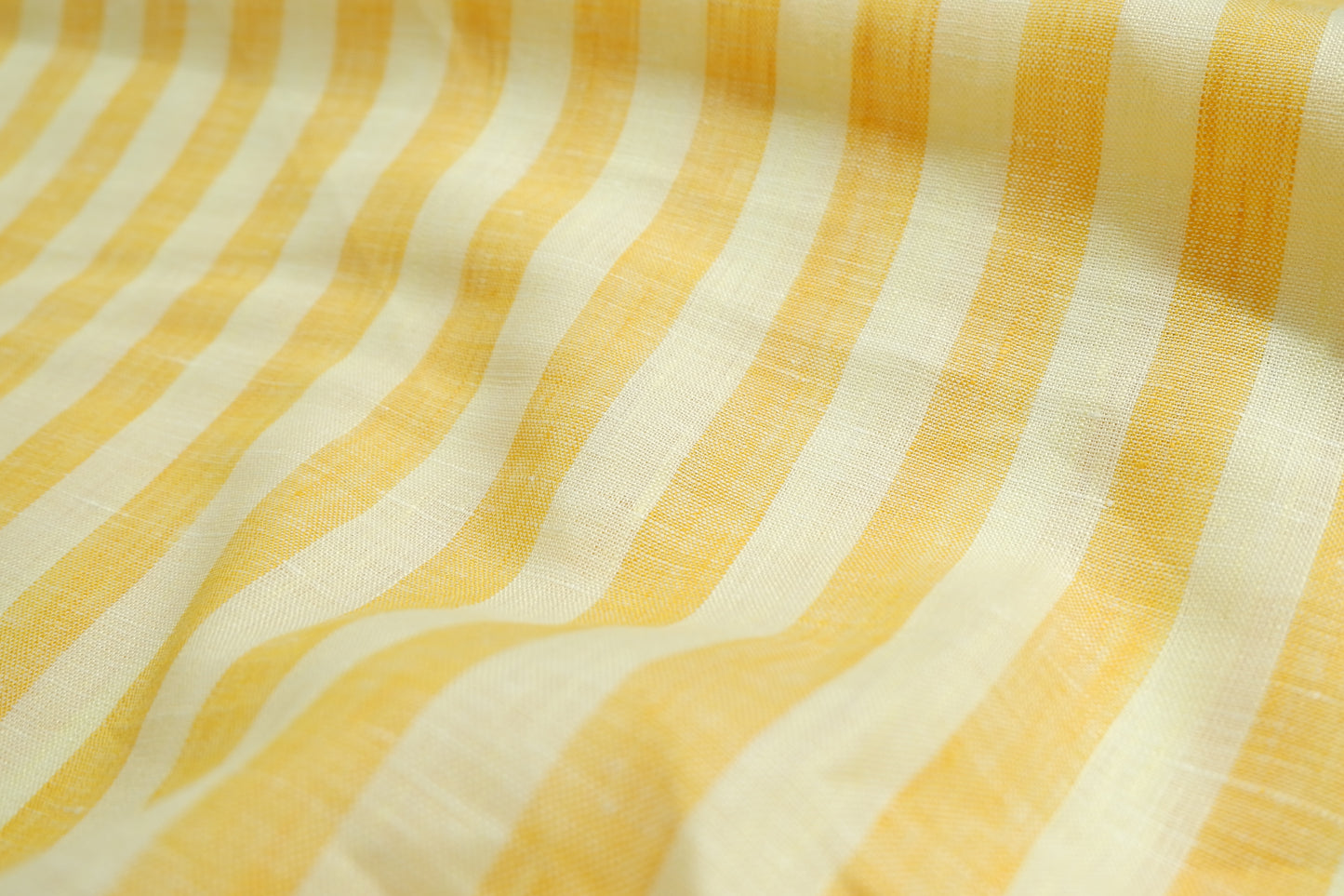 Raymond 100% Premium Linen Yellow Stripe