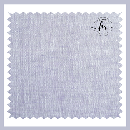 Linen Club 100% Premium Linen Solid Lavender Fabric