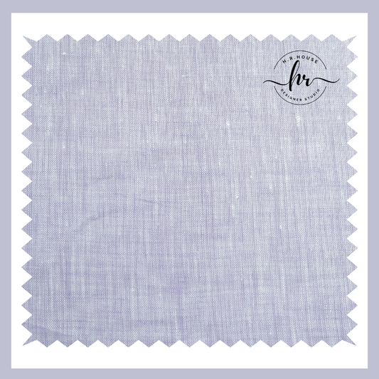 Linen Club 100% Premium Linen Solid Lavender Fabric