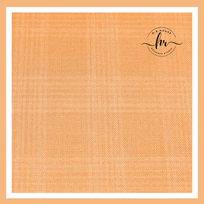 Raymond Orange Checks Terry Rayon Fabric