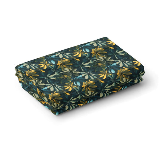 Raymond 100% Giza Premium Cotton Deep Green Floral Printed Fabric - H.R.House Designer StudioRaymond