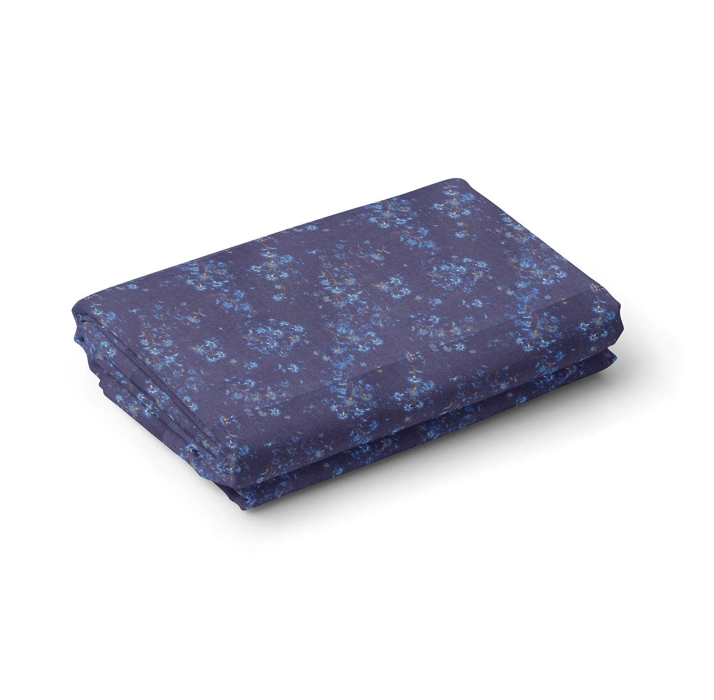 Raymond 100% Giza Premium Cotton Floral Printed Deep Blue Fabric - H.R.House Designer StudioRaymond