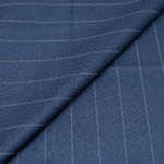 Canetti Italy Blue Pin Stripe Terry Rayon Fabric - Image 5