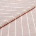 Canetti Italy Poly Cotton Striped Fabric - Pink Broad Stripe | Rich Textured Cloth for Custom Tailoring - Image 8