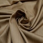 Canetti Italy Terry Rayon Striped Fabric - Beige Broad Stripe | Rich Textured Cloth for Custom Tailoring - Image 6