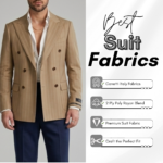 Canetti Italy Terry Rayon Striped Fabric - Beige Broad Stripe | Rich Textured Cloth for Custom Tailoring - Image 3