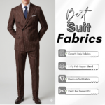 Canetti Italy Terry Rayon Striped Fabric - Brown Broad Stripe | Rich Textured Cloth for Custom Tailoring - Image 3