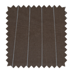 Canetti Italy Terry Rayon Striped Fabric - Coffee Brown Broad Stripe | Rich Textured Cloth for Custom Tailoring - Image 2